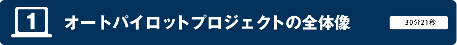 動画1．オートパイロットプロジェクトの全体像